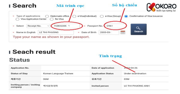 Code Visa Hàn Quốc