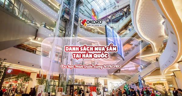 Danh sách mua sắm tại Hàn Quốc