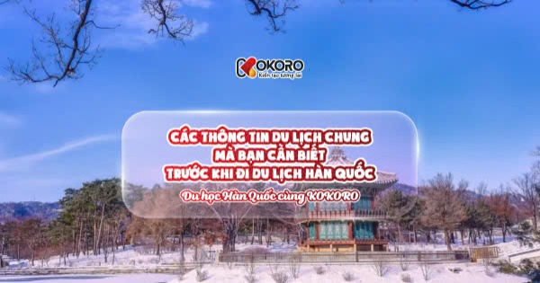 Các thông tin du lịch chung mà bạn cần biết trước khi đi du lịch Hàn Quốc