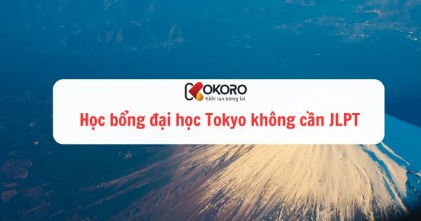 Học bổng đại học Tokyo không cần JLPT