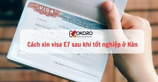 Cách xin visa E7 sau khi tốt nghiệp ở Hàn