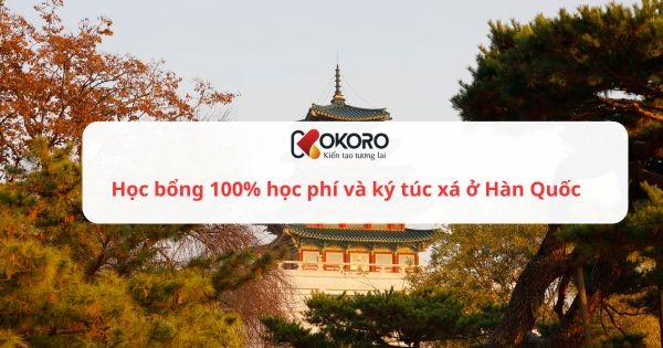 Học bổng 100% học phí và ký túc xá ở Hàn Quốc